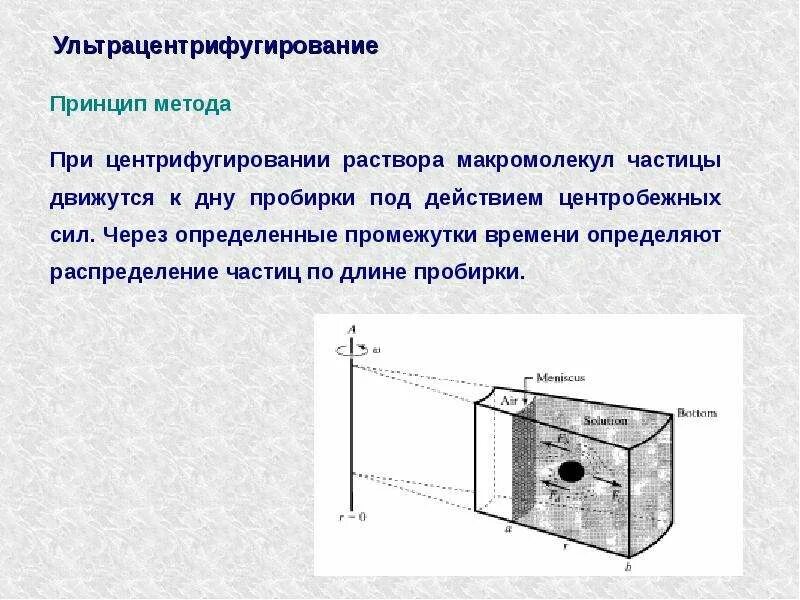 Разделение клетки под действием центробежной. Методы ультрацентрифугирования. Ультрацентрифугирование белков. Центрифугирование принцип метода. Недостатки метода центрифугирования.