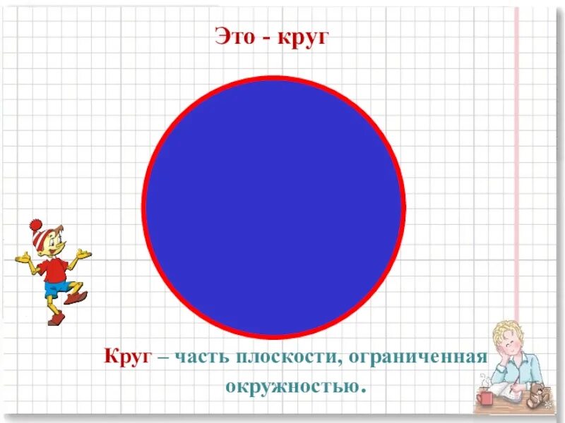 Математика 1 класс круг