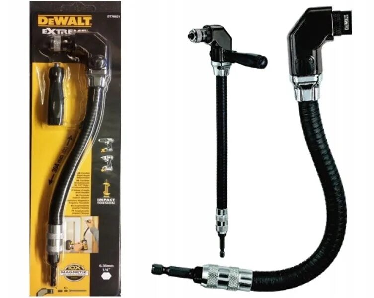 Купить гибкую насадку. DEWALT dt70621. Угловая гибкая насадка ДЕВОЛТ. Гибкий угловой держатель DEWALT dt70621 Impact. DEWALT переходник угловой.