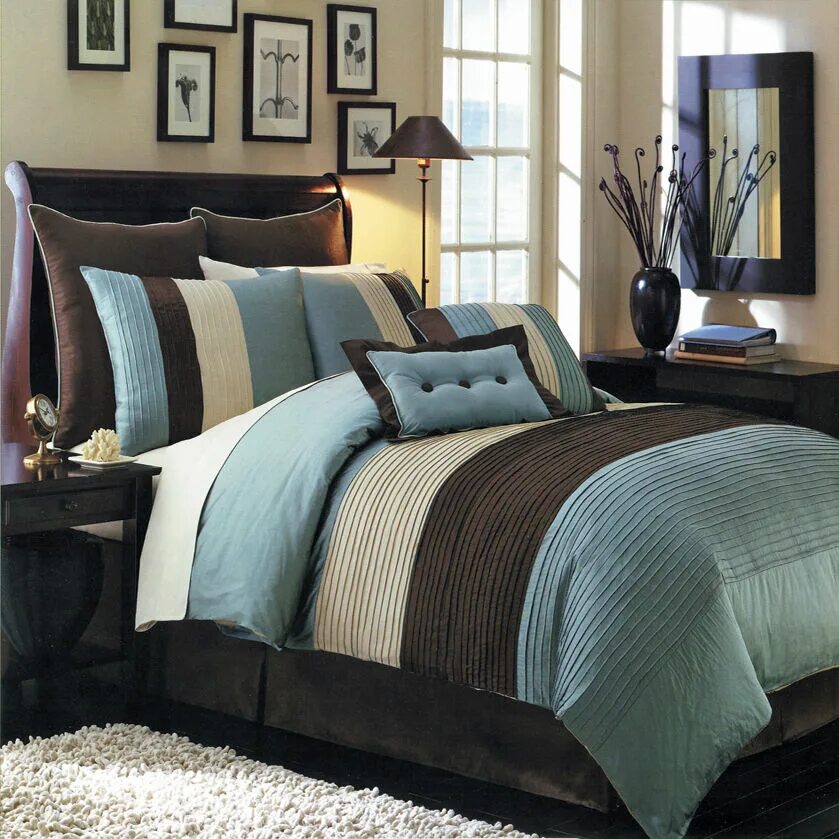 Коричнев текстиль. Оттенки коричневого в интерьере. Спальня с коричневой мебелью. Сочетание серого и коричневого цветов. Текстиль в интерьере спальни.