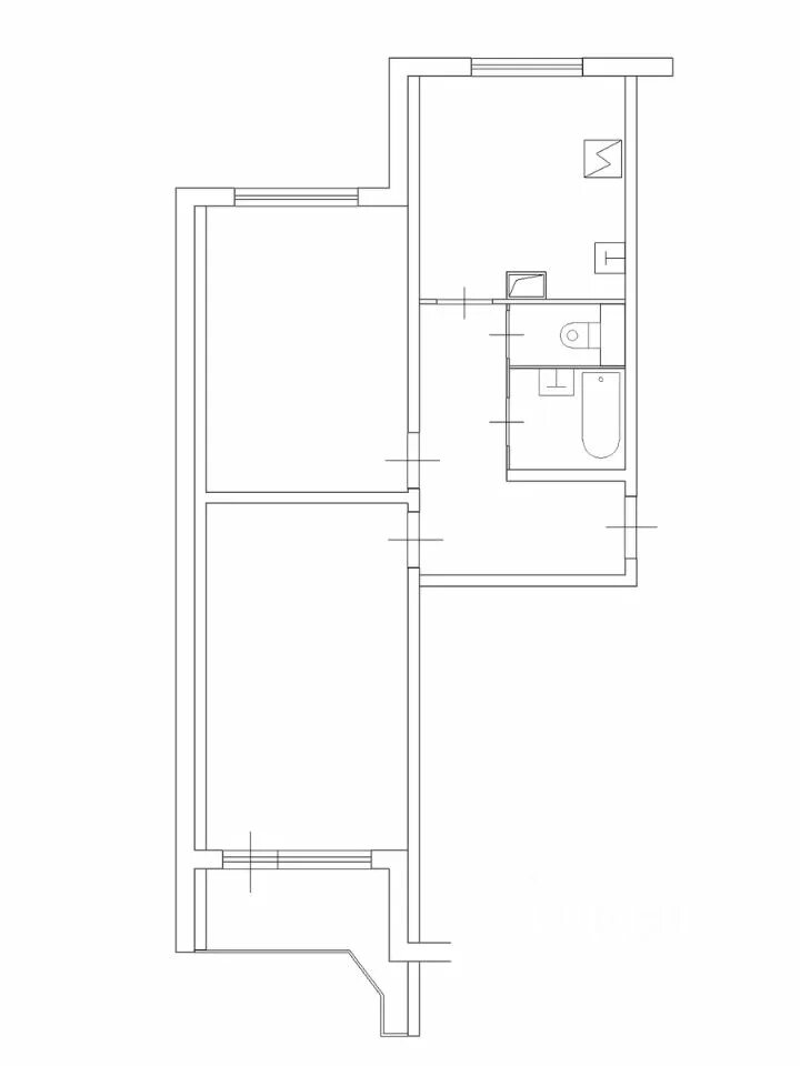 Угловая квартира в панельном доме 58. П44 2 комнатная квартира. П44 двушка планировка. П44т двушка планировка. П44 2 комнатная квартира.