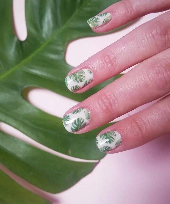 Маникюр с листиками. Ногти с листьями зелеными. Маникюр с листиками. Ногти с листьями зелеными. Ногти листочки.