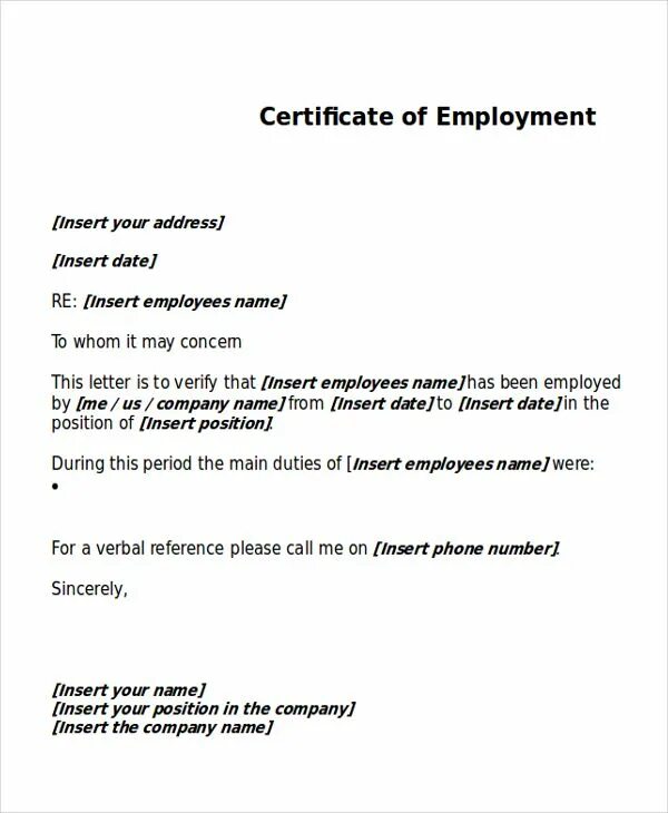 Certificate of Employment. Certificate of Employment example. Work Certificate. Work experience Certificate.