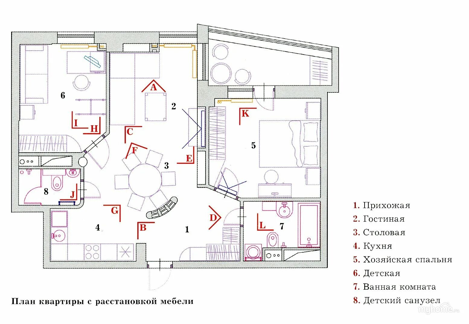 Фотографии - Планировки - INMYROOM.ru Планы небольших квартир, Дизайн интерьера,
