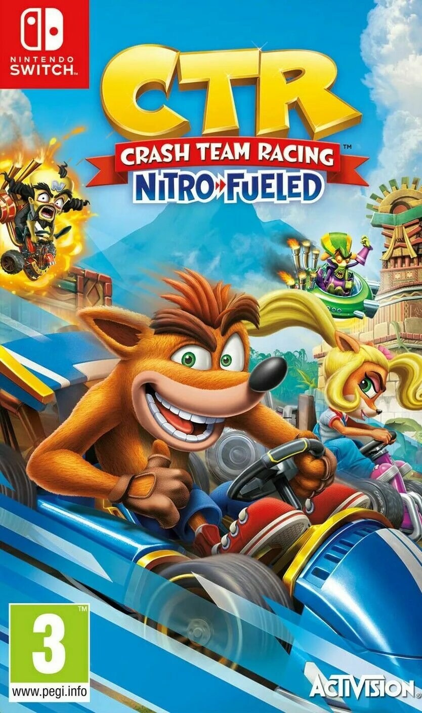 Краш тим рейсинг. Игры на Нинтендо свитч. CTR Нинтендо свитч. Crash Team Racing Nitro-fueled. Racing nintendo switch