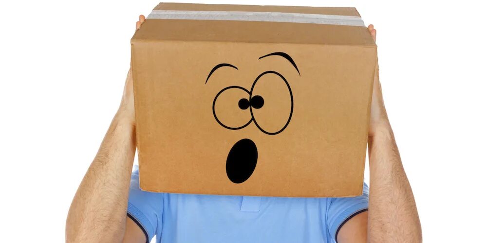 Картонная коробка на голове. Человек с картонной коробкой на голове. Квадратная голова. Человек с коробками.