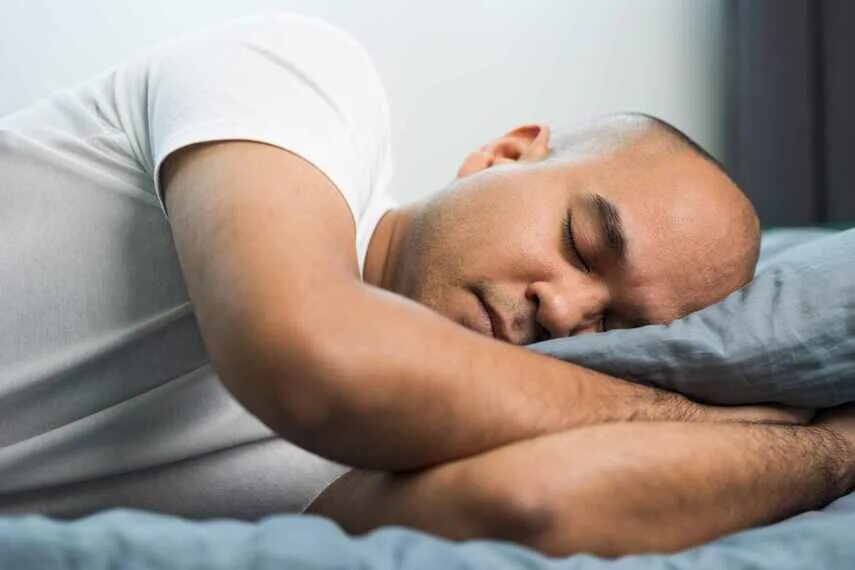 He sleep