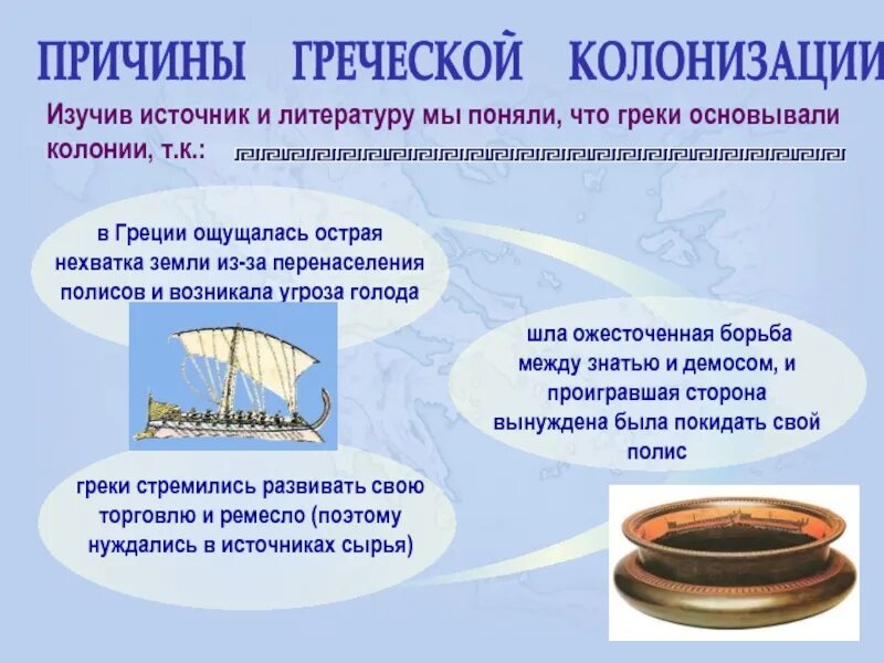 Значение колонизации. Причины греческой колонизации. греческая колонизация презентация. причины греческой колонии. причины основания греческих колоний.