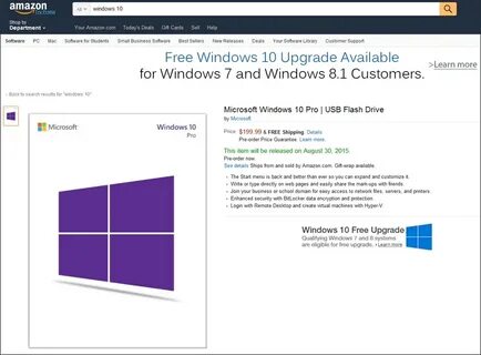 Продать windows 10