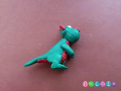 Лепка дракончика пошагово для детей из пластилина