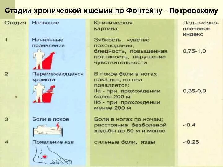 Степени хронической ишемии. Степени хронической ишемии