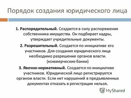 Виды юридических лиц курсовая работа