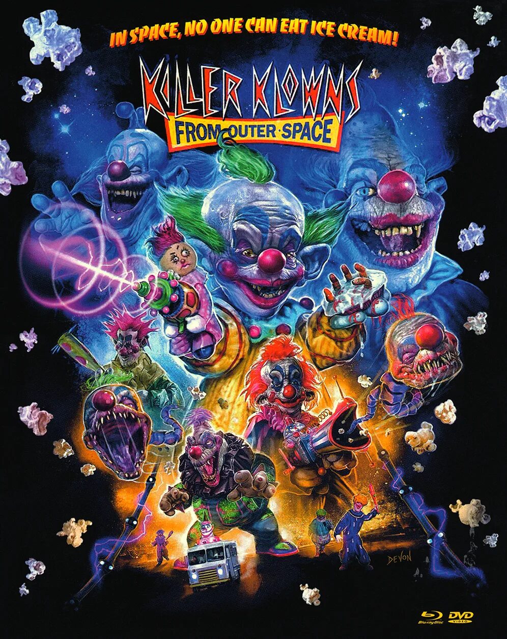 Killer Klowns from Outer Space 1988. Killer Klowns from Outer Space the game. Killer Klowns from Outer Space. Killer Klowns from Outer Space poster. Killer from outer space