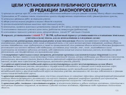 Требования к описанию публичного сервитута