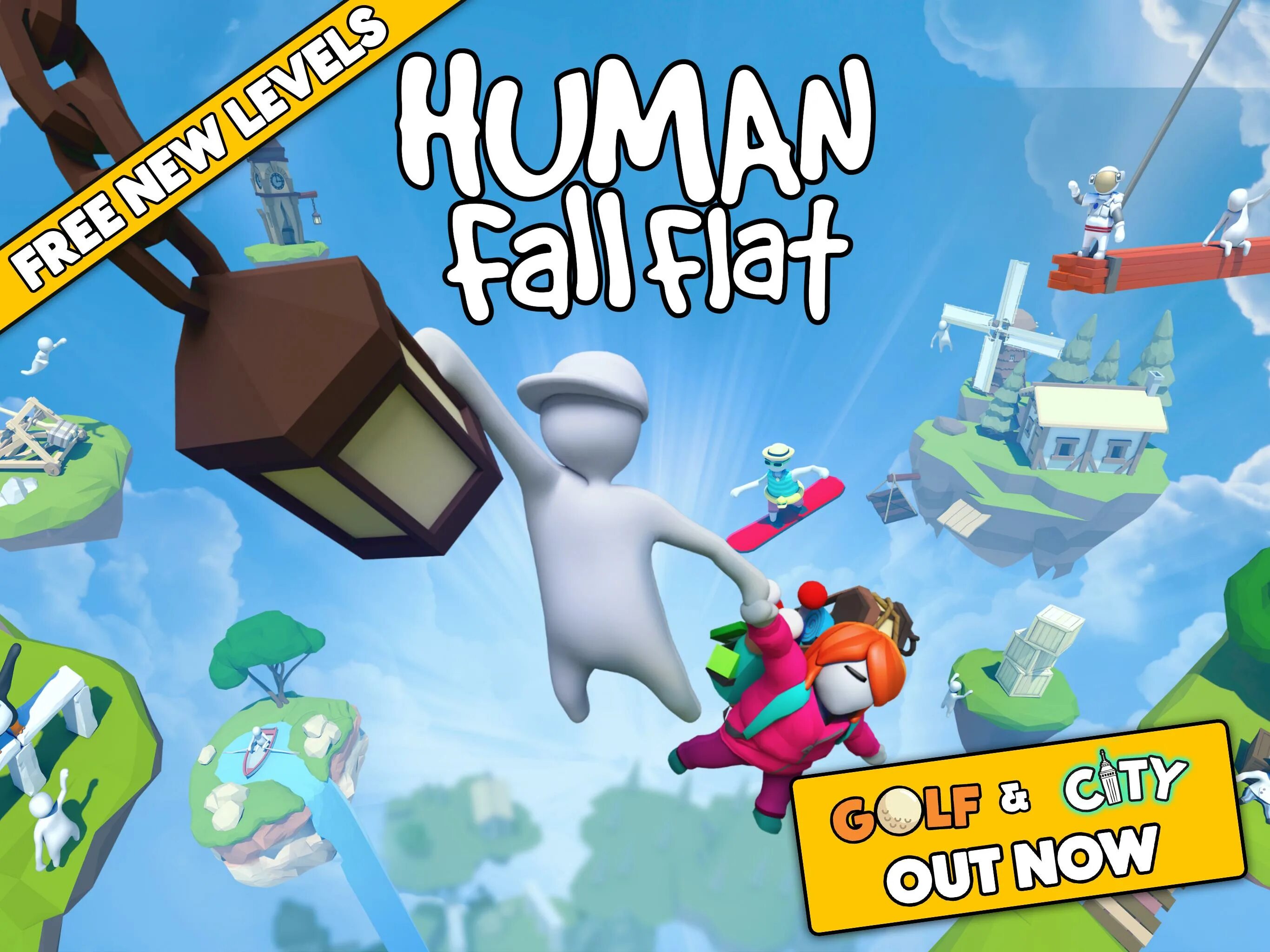 Хьюман флэт на андроид. Human: Fall Flat. ХЬЮМАН фал Флат. Игра хуман фал Флат. Human Fall Flat 1.7 мультиплеер.
