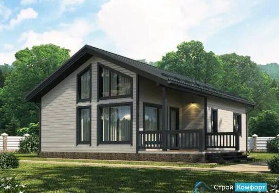 Проект каркасного дома кд 930 Двухэтажный каркасный дом, 192 м² Цена: 5 760 000 руб.