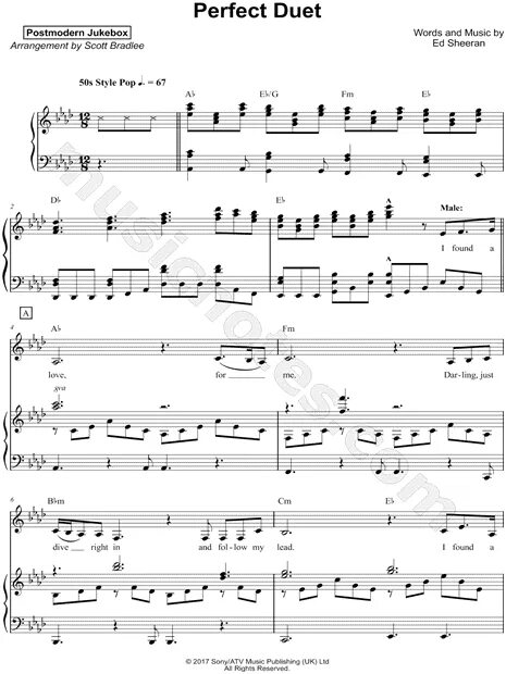 Perfect duet. Postmodern jukebox ноты. halo postmodern jukebox аккорды ноты. scott_bradlees_postmodern_jukebox_-_every_breath_you_take ноты патрия для ансамбля. саундтрек к фильму perfect duet.