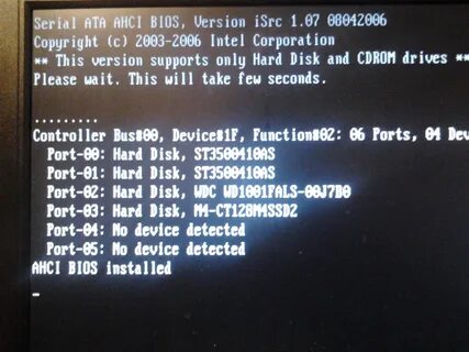 Intel sata ahci