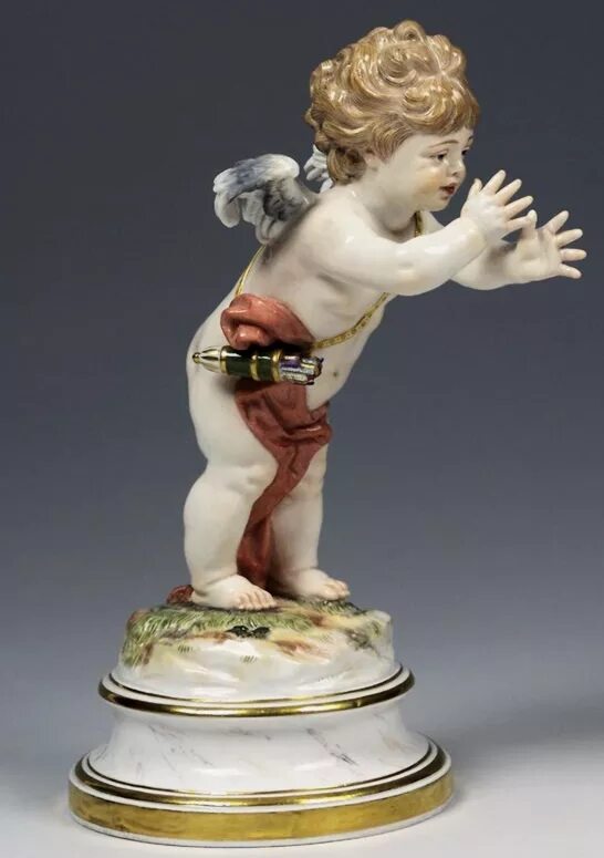 статуэтка meissen мейсен. подсвечники ангелы каподимонте. фарфор дети садовника мейсен дети. фарфоровые статуэтки ф.