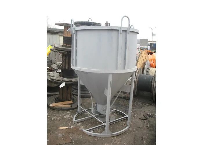 колокольчик бетонный. колокольчик бетонный. бадья для бетона 4000л. 0 d-200 мм 1 метр. бадья поворотная (туфелька) бп-1,0.