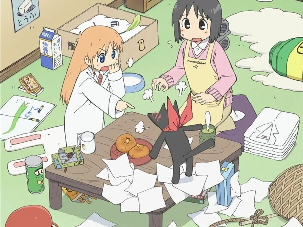 Мелочи жизни ком. Мелочи жизни Nichijou. Nichijou профессор и нано. Мелочи жизни профессор.