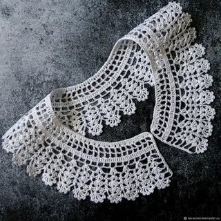 Связать ажурный воротничок