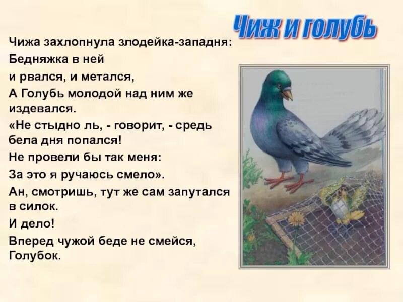 Чижа захлопнула злодейка-западня бедняжка. 1 чижа захлопнула злодейка западня. Чижа захлопнула злодейка-западня разбор предложения. 1 чижа захлопнула злодейка западня. Басня крылова чиж и голубь текст.