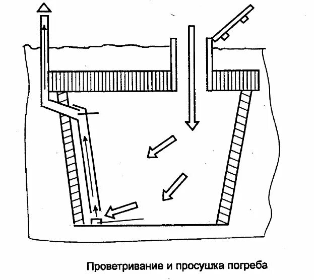 Как высушить овощную яму