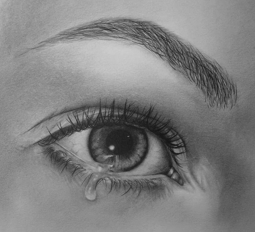 Простые слезы. Карандаш для глаз. Глаза рисунок. Глаза нарисованные. Красивый глаз карандашом.