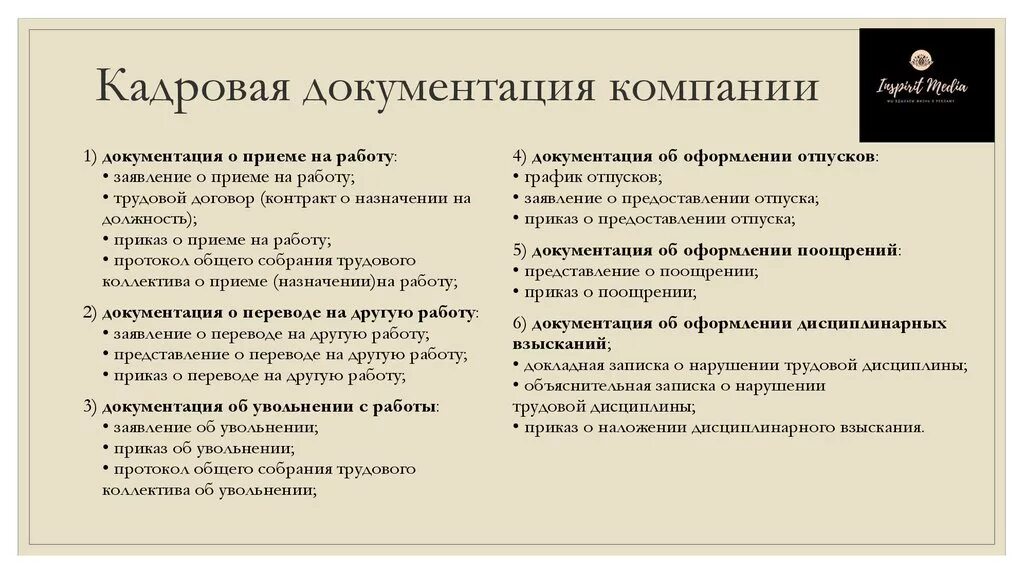 Кадровые документы. Виды кадровой документации. Кадровая документация предприятия. Документирование кадровой деятельности.