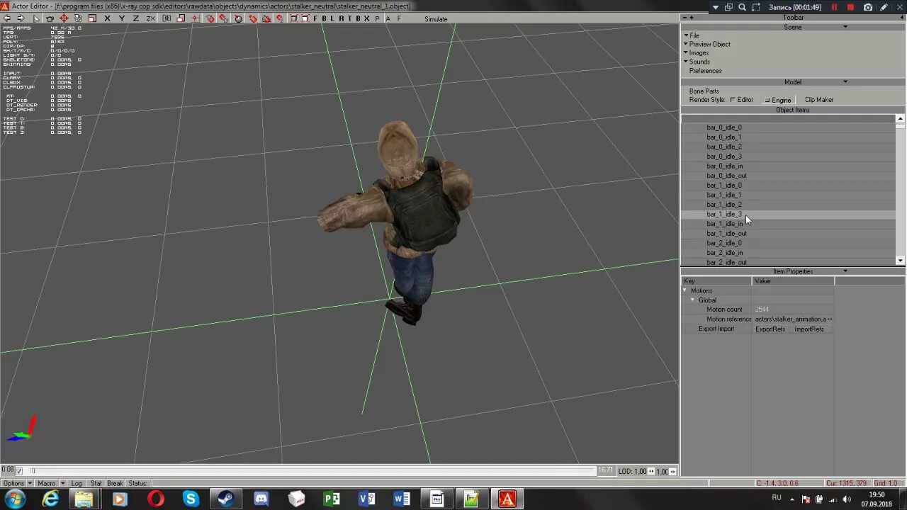 Sdk сталкер. Xray sdk 0.4. actor editor.