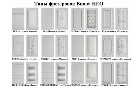 Фрезеровки фасадов мдф каталог