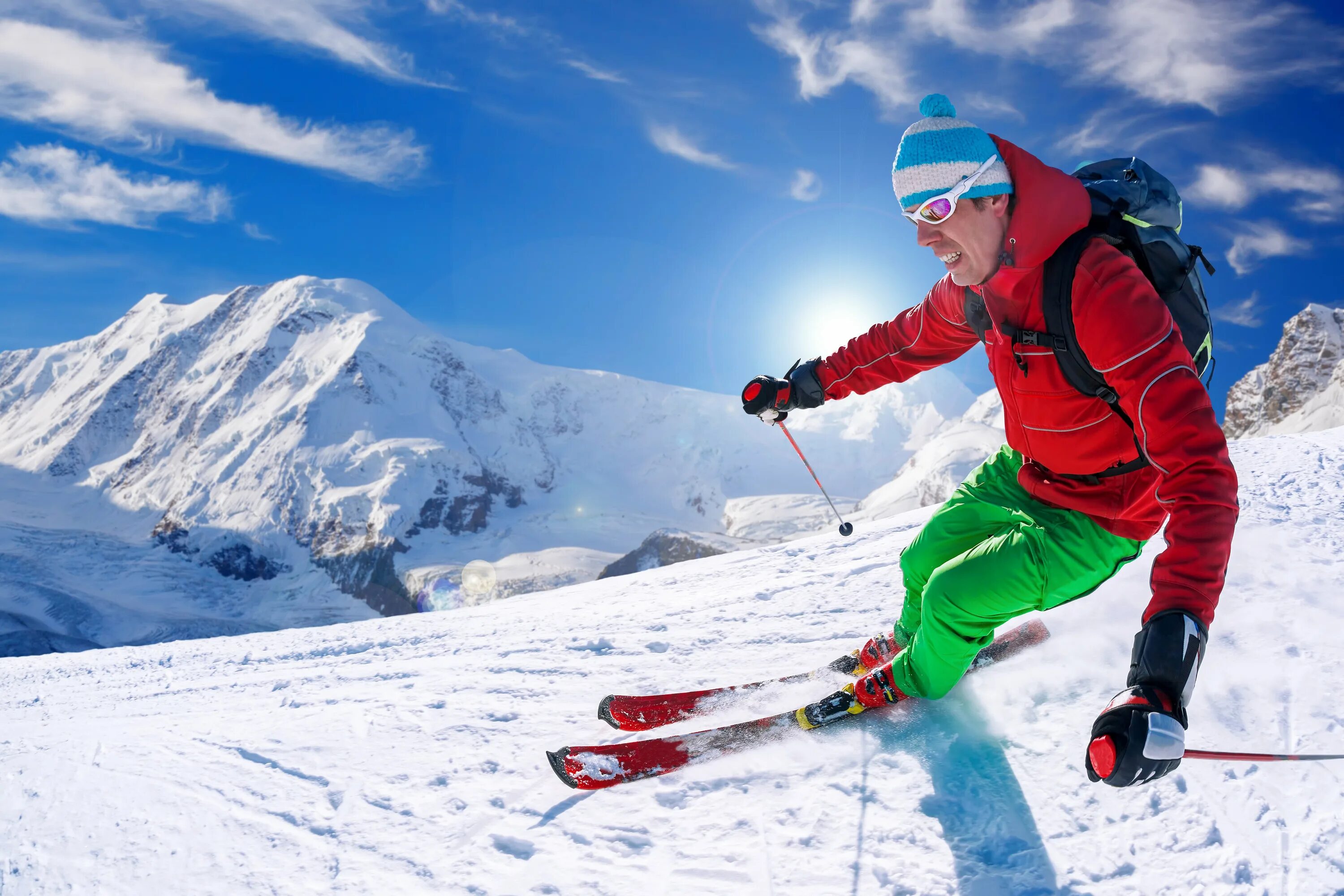 Сайт лыжника. Горнолыжный спорт. Зимний спорт. Горные лыжи. Лыжник.
