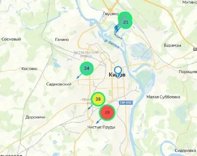 Киров карта московская