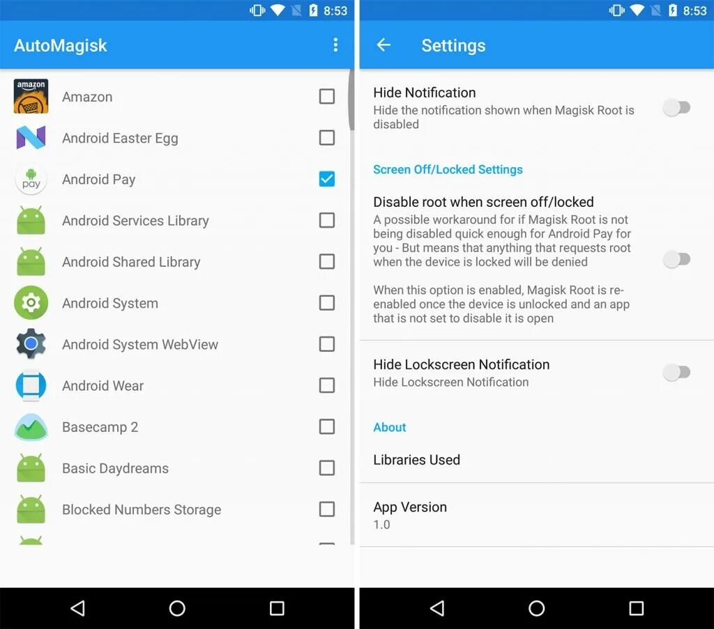How to hide apps with magisk