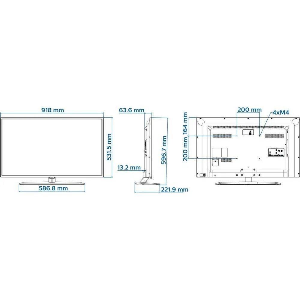 Ширина телевизора 50 Филипс. Габариты телевизора Филипс 65 дюймов. Телевизор Philips 40hfl5011t. Телевизор Филипс 42 дюйма размер в см. Ширина телевизора диагональю 55 дюймов