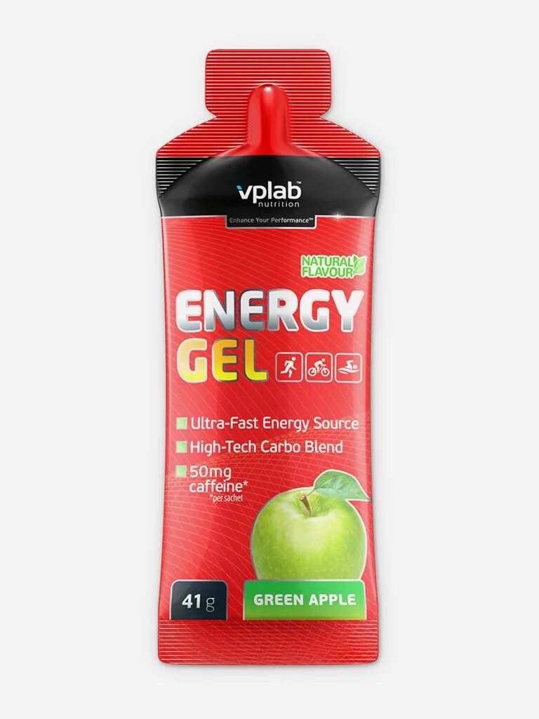 VPLAB Energy Gel гель энергетический 41 гр. VP Laboratory Energy Gel +Caffeine 41 гр. Энергетический гель VPLAB Energy Gel, 41 г, Citrus Punch. VPLAB гель 41г.