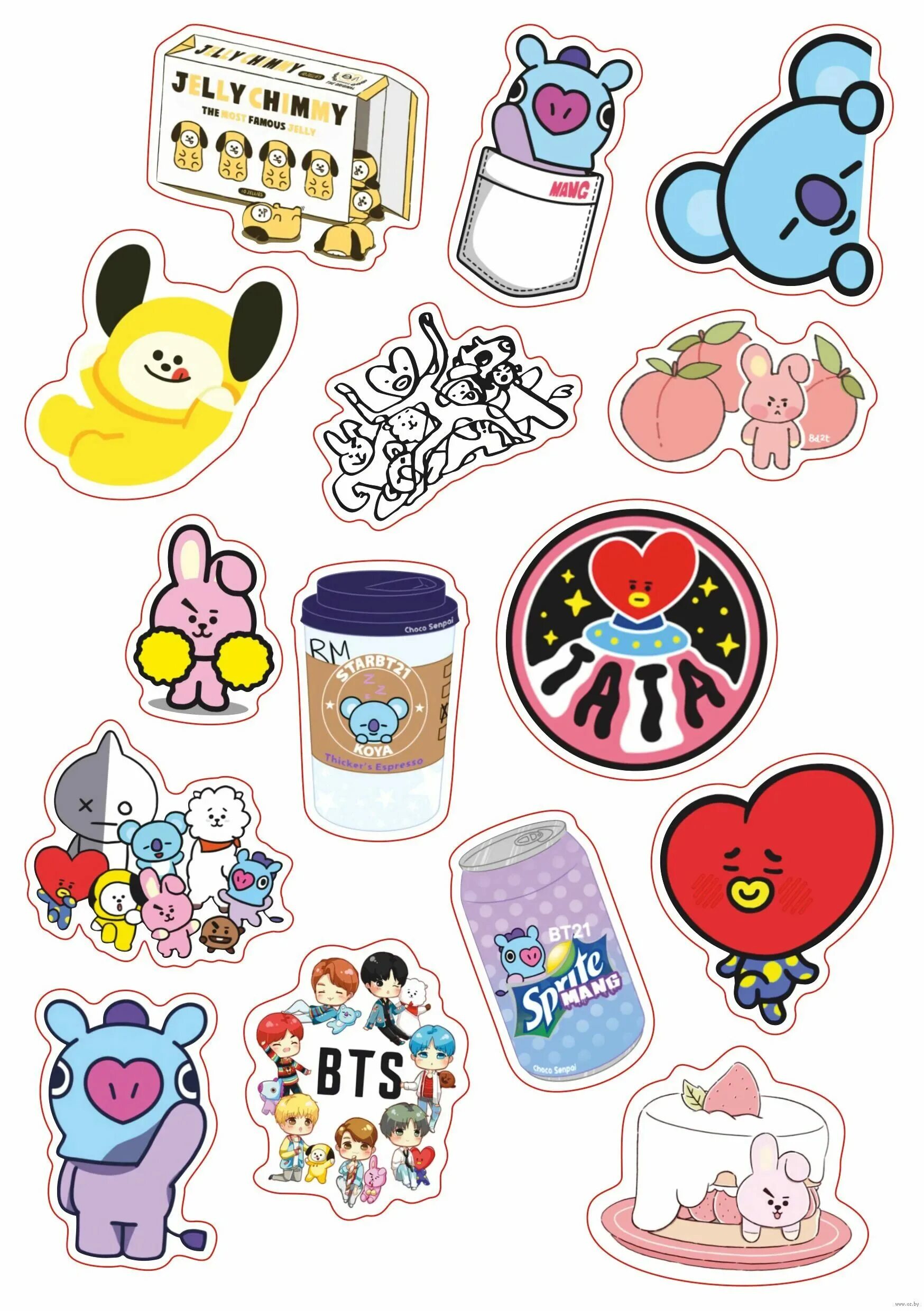 Bt21 Стикеры. Наклейки BTS И bt21. Набор наклеек bt21. Маленькие Стикеры