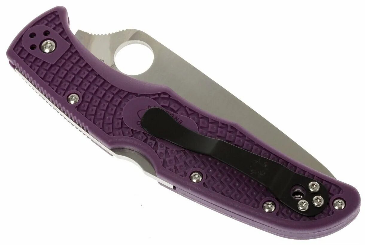 Купить спайдерко оригинал. Spyderco Endura c10fppr Flat ground Purple. 10fppr Endura 4 нож складной.
