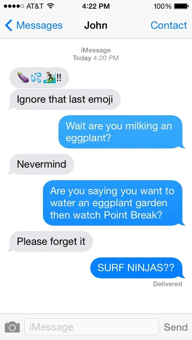 Message john