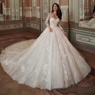 Свадебные платья пышные королевские