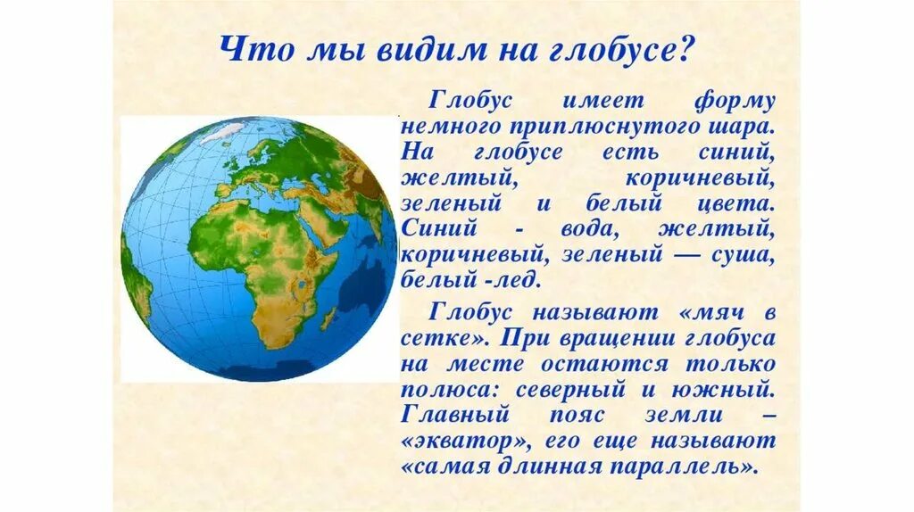 Вижу землю доклад