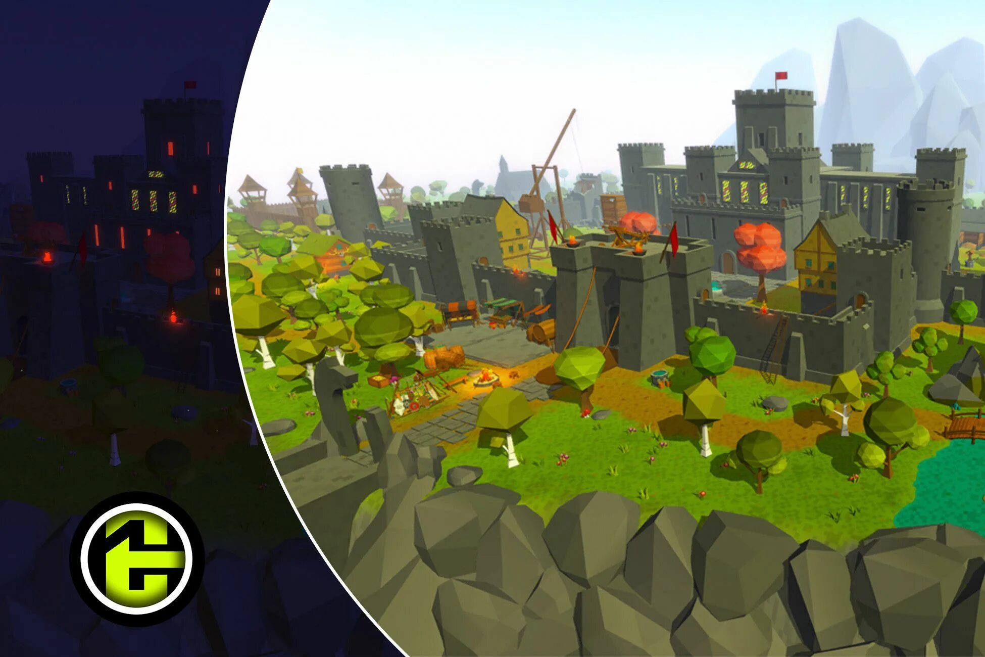 Unity world. Окружение unity. 3d миры unity. unity low poly medieval. зомби ворлд юнити конструктор челлендж.