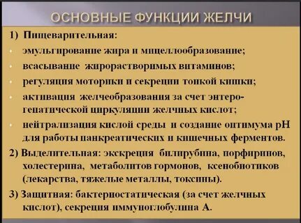 Качество желчи