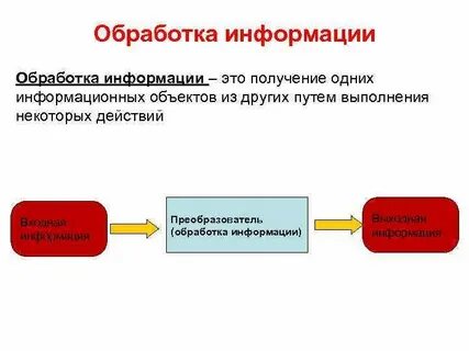 Обработка информационным проектом