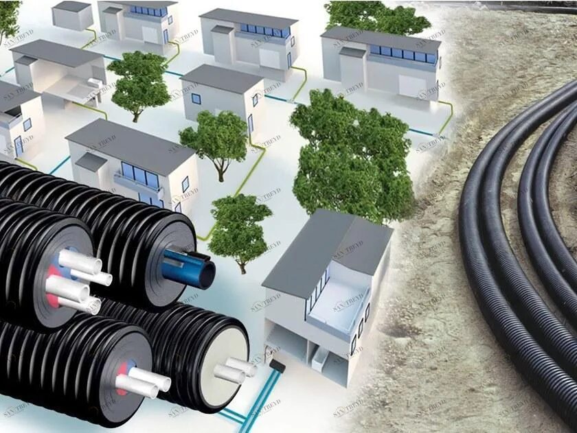 Uponor ecoflex supra. Uponor ecoflex thermo twin труба 2x32x2. Теплотрасса для отопления. Теплотрасса упонор. Thermo twin 6 бар uponor ecoflex.