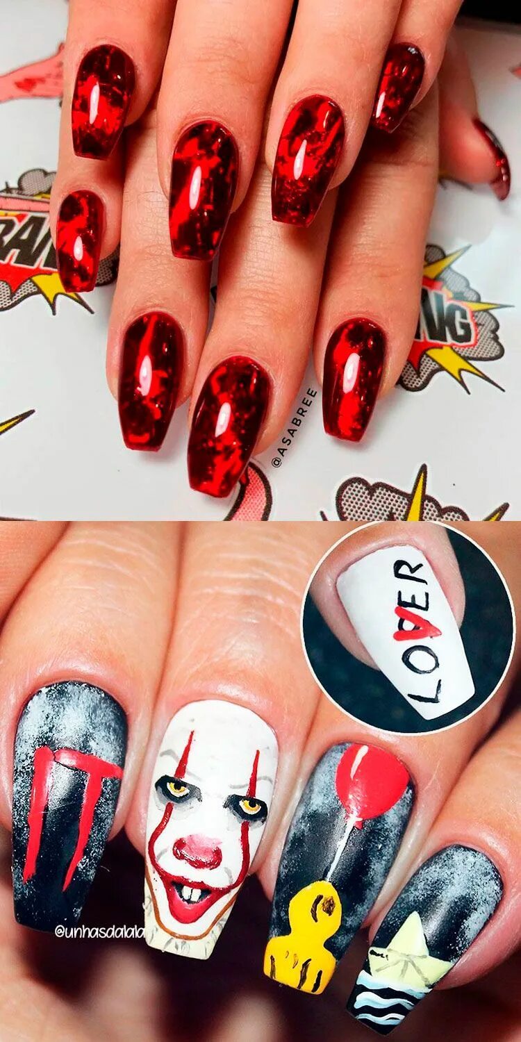 Instagram media by badgirlnails #nail #nails #nailart Halloween nail designs, Co