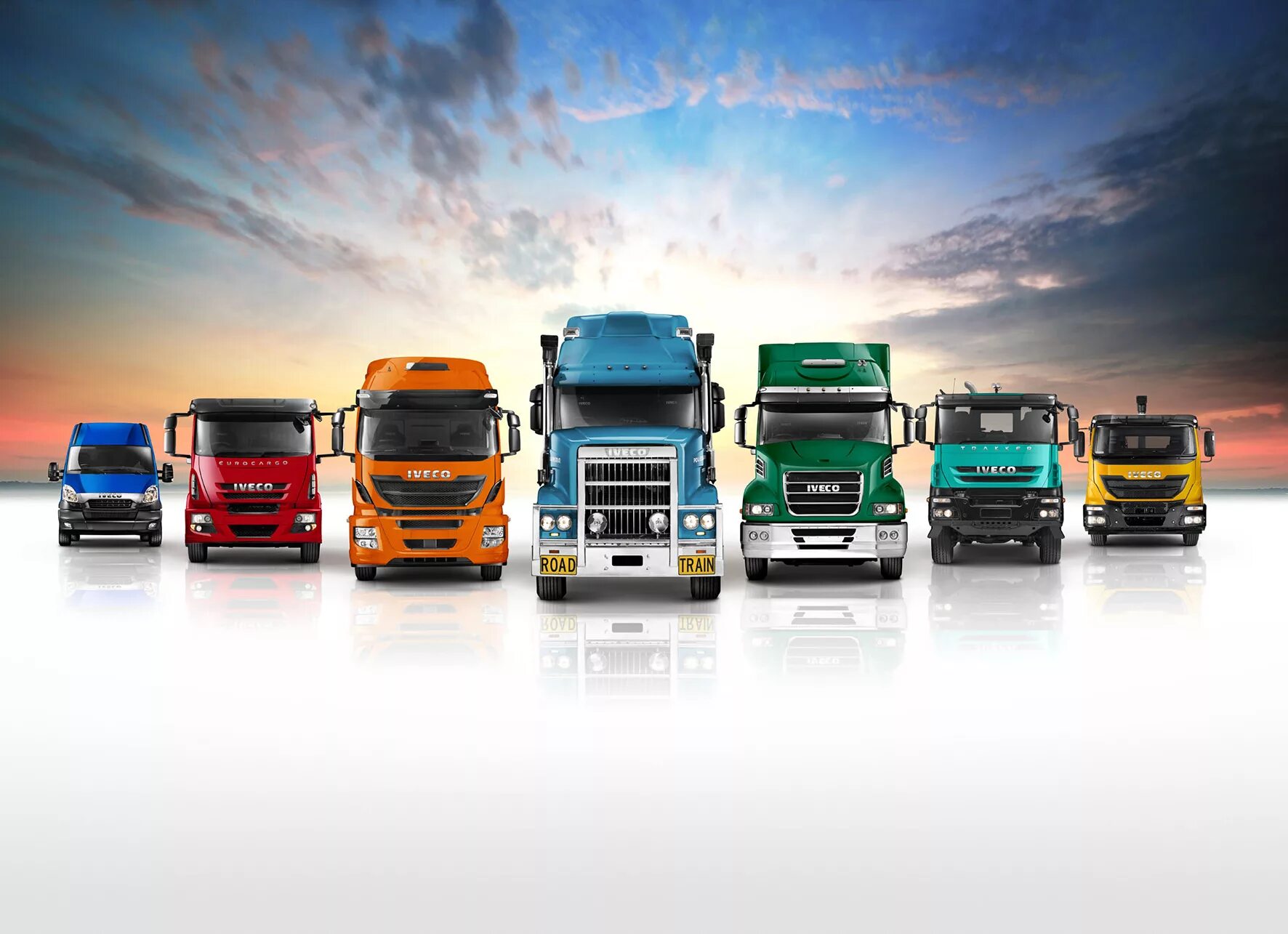 Каких видов грузовиков. Australian Trucks Iveco.. Iveco Semi Truck. Много грузовиков Ивеко. Яркие грузовые машины.