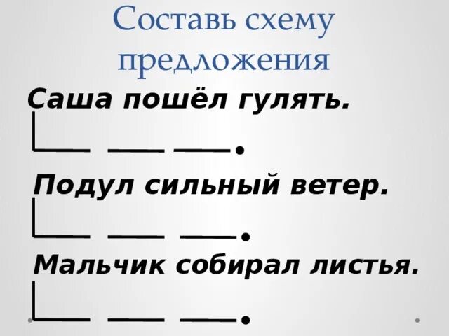 Предложения первого образца. Составить схему предложения. Составь схему приложения. Схема предложения 1 класс. Составьте схему предложения 1 класс.