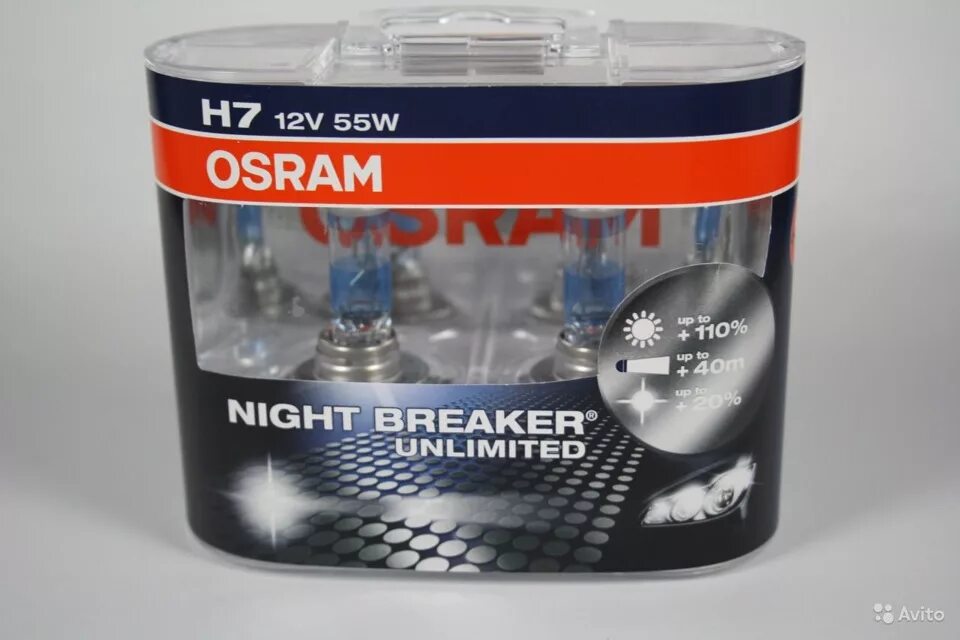 Автолампа Osram н7 Night Breaker Unlimited 64210. Osram Night Breaker h7 +110. Осрам h7 Night Breaker Unlimited. Лампы h7 Osram Night Breaker.